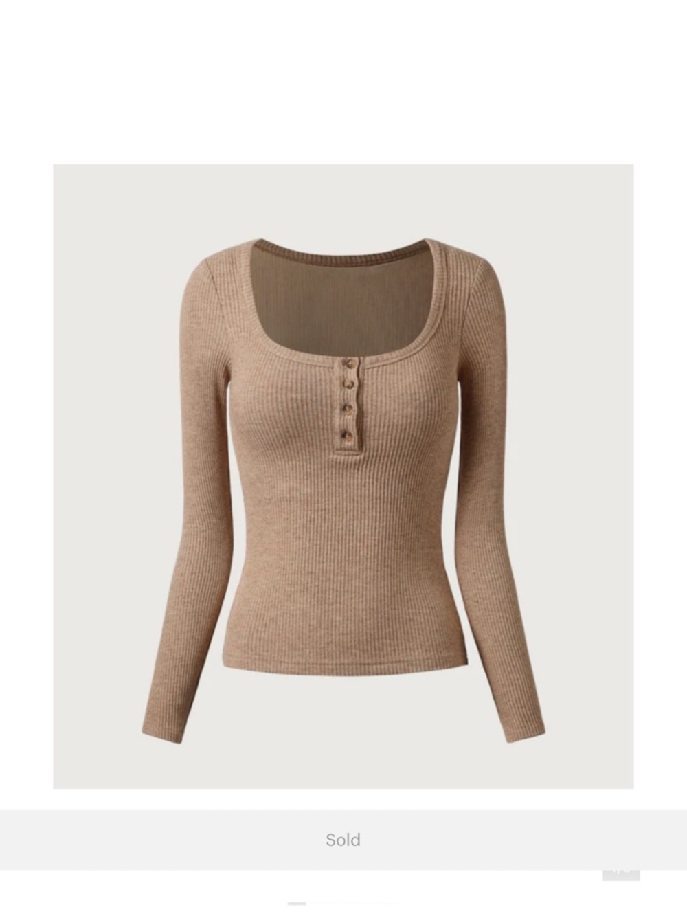 OGL Ribbed Henley with bra - Picture 6 of 11